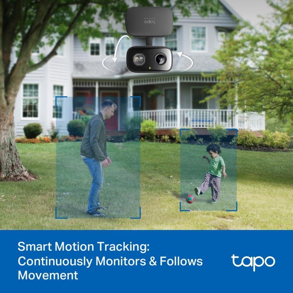 imageTapo 2K 3MP PanTilt IndoorOutdoor Security Camera Free PersonBaby Cry Detect ampamp Motion Track 360 Pan Color Night Vision SDCloud Storage Works wAlexa ampamp Google Home HybridCam 360 BlackBlack