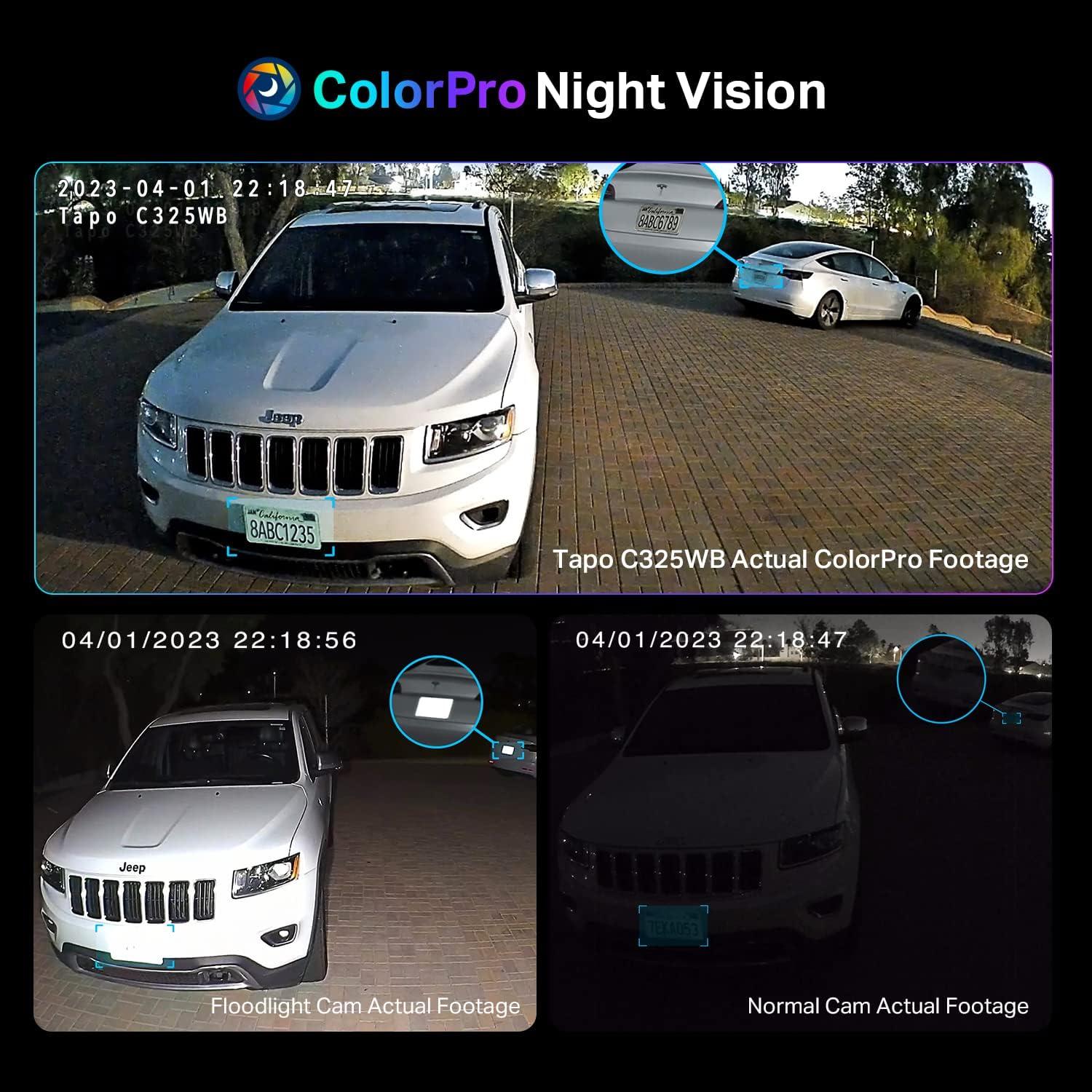 imageTapo TPLink 2K QHD Security Camera Outdoor Wired Starlight Sensor for Color Night Vision Free AI Detection Builtin Siren CloudSD Card Storage Works with Alexa ampamp Google Home C320WS2K QHD  ColorPro Night Vision