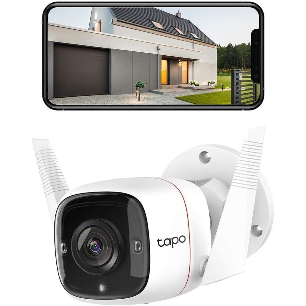 imageTapo TPLink 2K QHD Security Camera Outdoor Wired Starlight Sensor for Color Night Vision Free AI Detection Builtin Siren CloudSD Card Storage Works with Alexa ampamp Google Home C320WS2K 3MP