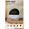 imageAmazon Echo Spot newest model Great for nightstands offices and kitchens Smart alarm clock with Alexa BlackGlacier White