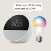imageEcho Spot with TPLink Tapo Smart Color BulbGlacier White