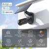 imageTPLink  SolarCam C402 Kit Outdoor Battery Camera wSolar Panel Base Wireless 1080P Free PersonVehicle Detection SDCloud Storage Color Night Vision No Hub Needed Works wAlexaBlack