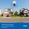 imageTPLink Tapo 2K QHD Outdoor PanTilt WiFi Security Camera 360 View Motion Tracking Color Night Vision Free PersonVehicleMotion Detection Cloud ampamp SD Card Storage Tapo C520WSWired Cam 2K