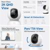imageTPLink Tapo 2K QHD PanTilt Security Camera for Pet Camera Baby Monitor Motion Detection Motion Tracking 2Way Audio Night Vision Cloud ampampSD Card Storage Works wAlexa ampamp Google HomeTapo C2202K QHD
