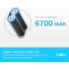 imageTPLink Tapo Battery Pack Rechargeable 6700mAh Large Battery Capacity Compatible with Tapo C420 and Tapo C400 Charging Protection Tapo A100