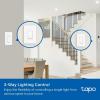 imageTPLink Tapo Smart 3 Way Dimmer Switch KIT Matter Compatible Energy Monitoring Neutral Wire Required Works with Alexa Siri Google Home SmartThings UL Certified 24GHZ WiFi Tapo S515D KIT