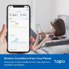 imageTPLink Tapo Smart Temperature and Humidity Monitor 27quot EInk Display SwissMade Sensor RealTime Notification Visual Graphics Requires Tapo Hub White T315Temperature Sensor