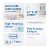 imageTPLink Tapo Smart Temperature and Humidity Monitor 27quot EInk Display SwissMade Sensor RealTime Notification Visual Graphics Requires Tapo Hub White T315Temperature Sensor w Display