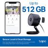 imageTapo 2K 3MP IndoorOutdoor Security Camera  Free PersonMotionBaby Cry Detection Color Night Vision IP65 Weatherproof SDCloud Storage Works wAlexa ampamp Google Home HybridCamBlack