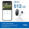 imageTapo 2K 3MP IndoorOutdoor Security Camera  Free PersonMotionBaby Cry Detection Color Night Vision IP65 Weatherproof SDCloud Storage Works wAlexa ampamp Google Home HybridCamWhite