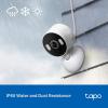imageTapo 2K 3MP IndoorOutdoor Security Camera  Free PersonMotionBaby Cry Detection Color Night Vision IP65 Weatherproof SDCloud Storage Works wAlexa ampamp Google Home HybridCamWhite