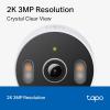 imageTapo 2K 3MP IndoorOutdoor Security Camera  Free PersonMotionBaby Cry Detection Color Night Vision IP65 Weatherproof SDCloud Storage Works wAlexa ampamp Google Home HybridCamWhite