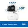 imageTapo 2K 3MP PanTilt IndoorOutdoor Security Camera Free PersonBaby Cry Detect ampamp Motion Track 360 Pan Color Night Vision SDCloud Storage Works wAlexa ampamp Google Home HybridCam 360 BlackWhite