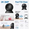imageTapo 2K 3MP PanTilt IndoorOutdoor Security Camera Free PersonBaby Cry Detect ampamp Motion Track 360 Pan Color Night Vision SDCloud Storage Works wAlexa ampamp Google Home HybridCam 360 BlackBlack
