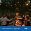 imageTapo Outdoor Smart Dimmer Plug for Outdoor Lights Matter App Control IP65 Weather Resistant Works with Siri Alexa Google ETL Certified Energy Monitoring150WLEDCFL 24GHZ WiFi Only P430M