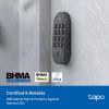 imageTapo Smart WiFi Deadbolt Door Lock  Keyless Tactile Buttons Customized Access with inApp Monitoring AutoLock IP54 Weatherproof BHMA Grade 3 Compatible with Standard Door Sizes Tapo DL100