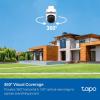 imageTapo TPLink 2K Outdoor PanTilt Security WiFi Camera 360 View Motion Tracking Compatible with Alexa ampamp Google Home Night Vision Free AI Detection Up to 512GB Storage C510W1080P