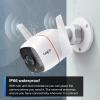 imageTapo TPLink 2K QHD Security Camera Outdoor Wired Starlight Sensor for Color Night Vision Free AI Detection Builtin Siren CloudSD Card Storage Works with Alexa ampamp Google Home C320WS2K QHD