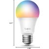 imageTapo TPLink Smart Light Bulbs 16M Colors RGBW Dimmable Compatible with Alexa and Google Home A19 60W Equivalent 800LM CRIampgt90 24GHz WiFi only No Hub Required L530E4Pack1 Pack