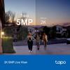 imageTapo TPLink Smart Video Doorbell Camera Chime Included 2K 5MP Color Night Vision 2Way Audio Free AI Detection CloudSD Card Storage Works wAlexa ampamp Google Home D230S1Wired  w Chime