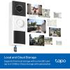 imageTapo by TPLink Smart Video Doorbell Camera Wireless with Chime 2K with Full Color Night Vision ampamp Spotlights No Monthly Fee Ring Call 160 UltraWide View Free AI Detection Local StorageD210Battery Only  2K 3MP