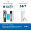 imageTapo by TPLink Smart Video Doorbell Camera Wireless with Chime 2K with Full Color Night Vision ampamp Spotlights No Monthly Fee Ring Call 160 UltraWide View Free AI Detection Local StorageD210Battery or Hardwired  2K 4MP