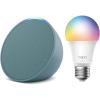 imageEcho Pop with TPLink Tapo Smart Color BulbMidnight Teal