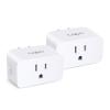 imageTPLink Tapo Smart Plug Mini Matter Compatible Compatible with Alexa Google Home ampamp Samsung SmartThings Energy Monitoring 15A UL Certified 24G WiFi Only Tapo P110M2Pack2Pack