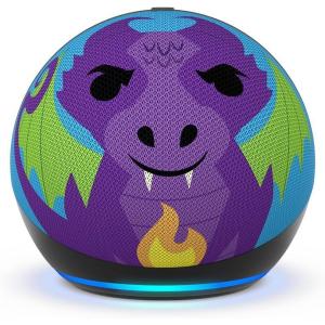 imageAmazon Echo Dot Kids with Alexa newest model Designed for kids with parental controls Includes 1 Year of Amazon Kids OwlDragon