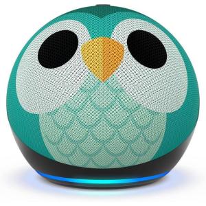 imageAmazon Echo Dot Kids with Alexa newest model Designed for kids with parental controls Includes 1 Year of Amazon Kids OwlOwl