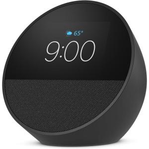 imageAmazon Echo Spot newest model Great for nightstands offices and kitchens Smart alarm clock with Alexa BlackBlack