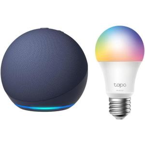 imageEcho Dot with TPLink Tapo Smart Color BulbDeep Sea Blue