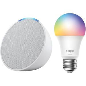 imageEcho Pop with TPLink Tapo Smart Color BulbGlacier White