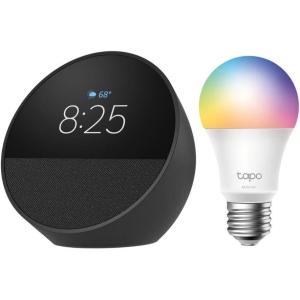 imageEcho Spot with TPLink Tapo Smart Color BulbCharcoal