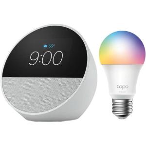 imageEcho Spot with TPLink Tapo Smart Color BulbGlacier White