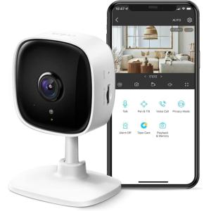 imageTPLink Tapo 2K Indoor Security Camera for Baby Monitor Dog Camera wMotion Detection 2Way Audio Siren Night Vision Cloud ampamp SD Card StorageUp to 256 GB Works wAlexa ampamp Google HomeTapo C110White