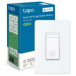 imageTPLink Tapo Matter Smart Dimmer Switch Voice Control wSiri Alexa ampamp Google Assistant UL Certified Timer ampamp Schedule Easy Guided Install Neutral Wire Required Single Pole Tapo S505DDimmer