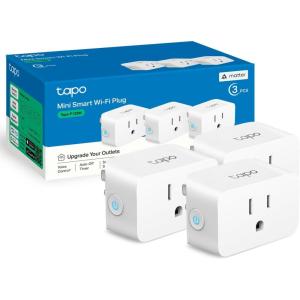 imageTPLink Tapo Matter Supported Smart Plug Mini Compact Design 15A1800W Max Super Easy Setup Works with Apple Home Alexa ampamp Google Home UL Certified 24G WiFi Only White Tapo P125M3Pack3Pack