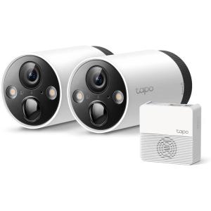 imageTPLink Tapo Outdoor Wireless Camera with Solar Panel Bundle Outdoor Wireless Camera C420S1  Solar Panel A200 2K QHD Color Night Vision Starlight Sensor Works wAlexa ampamp Google Home2Camera System
