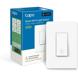 imageTPLink Tapo Smart Switch SinglePole3Way4Way Matter Compatible Energy Monitoring Neutral Wire Required Works with Alexa Siri Google Home SmartThings UL Certified 24GHZ WiFi Tapo S515
