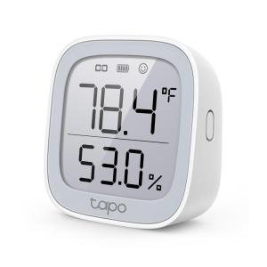 imageTPLink Tapo Smart Temperature and Humidity Monitor 27quot EInk Display SwissMade Sensor RealTime Notification Visual Graphics Requires Tapo Hub White T315Temperature Sensor w Display