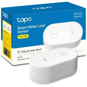 imageTPLink Tapo Smart Water Leak Detector Requires Tapo Hub Water Leak Sensor WiFi with Rapid Dripping Detection 90dB Adjustable Alarm App Alerts Compatible with Alexa and Google Home T300Water Leak Sensor