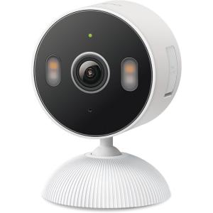 imageTapo 2K 3MP IndoorOutdoor Security Camera  Free PersonMotionBaby Cry Detection Color Night Vision IP65 Weatherproof SDCloud Storage Works wAlexa ampamp Google Home HybridCamWhite
