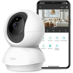 imageTapo 2K 3MP PanTilt IndoorOutdoor Security Camera Free PersonBaby Cry Detect ampamp Motion Track 360 Pan Color Night Vision SDCloud Storage Works wAlexa ampamp Google Home HybridCam 360 BlackWhite