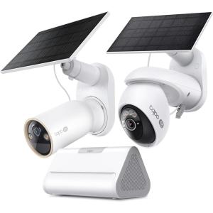 imageTapo 4K Outdoor SolarPowered PanTilt Cameras C660 KIT x1 4K Outdoor SolarPowered Cameras C460 KIT x1 Smart Hub H500 x1