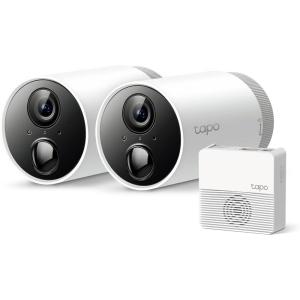 imageTapo TPLink Outdoor Wireless Security Camera 1080P LocalCloud Storage MotionPersonVehicle Detection 180 Day Battery 2Way Audio Works wAlexa ampamp Google Home 2Camera System C400S2