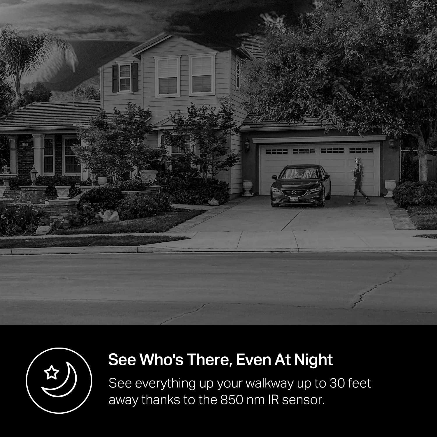 imageKasa Smart Video Doorbell Camera Hardwired wChime 2K Resolution Alwayson Power Night Vision 2Way Audio RealTime Notification Cloud ampamp SD Card Storage Works wAlexa ampamp Google Home KD110