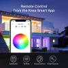imageKasa Smart Light Bulbs Full Color Changing Dimmable Smart WiFi Bulbs Compatible with Alexa and Google Home A19 9W 800 Lumens24Ghz only No Hub Required 4 Count Pack of 1 Multicolor KL125P4800 Lumens  4Pack