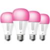 imageKasa Smart Light Bulbs Full Color Changing Dimmable Smart WiFi Bulbs Compatible with Alexa and Google Home A19 9W 800 Lumens24Ghz only No Hub Required 4 Count Pack of 1 Multicolor KL125P41000 LM  4Pack