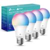 imageKasa Smart Light Bulbs Full Color Changing Dimmable Smart WiFi Bulbs Compatible with Alexa and Google Home A19 9W 800 Lumens24Ghz only No Hub Required 4 Count Pack of 1 Multicolor KL125P4800 Lumens  4Pack